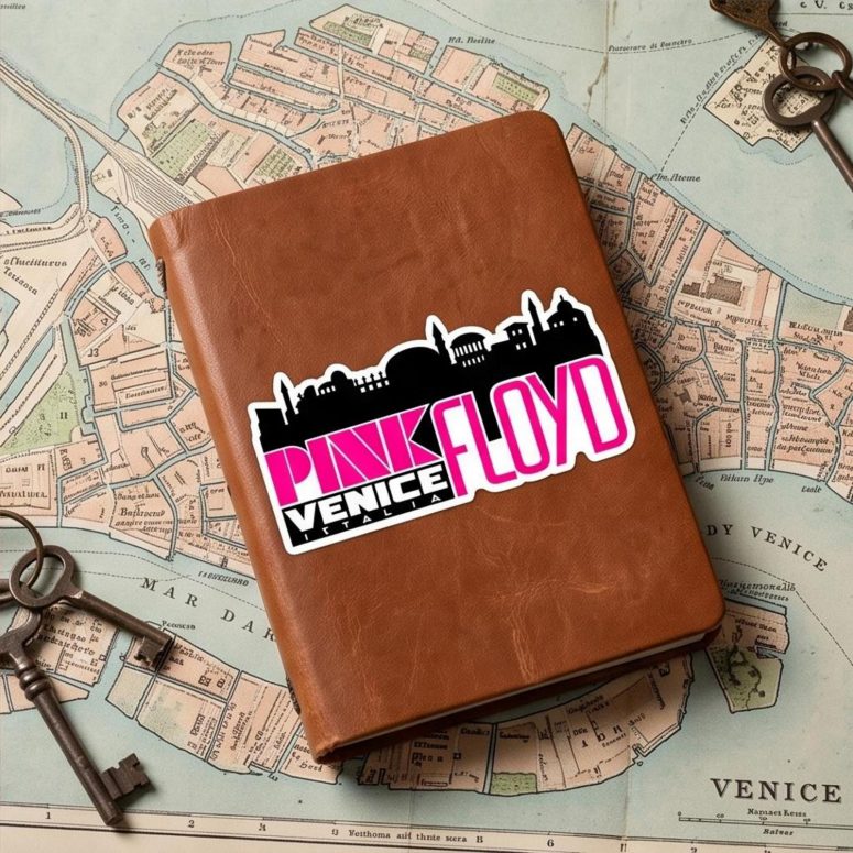Pink Floyd Sticker - Venice Italia 1965 Vintage Pink Floyd Sticker - Venice Italia 1965 Vintage