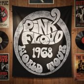 Pink Floyd Tapestry - 1968 World Tour Rock Circle Pink Floyd Tapestry - 1968 World Tour Rock Circle