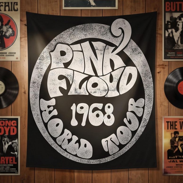 Pink Floyd Tapestry - 1968 World Tour Rock Circle Pink Floyd Tapestry - 1968 World Tour Rock Circle