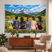 Pink Floyd Tapestry - Back Art in the Valley Pink Floyd Tapestry - Back Art in the Valley