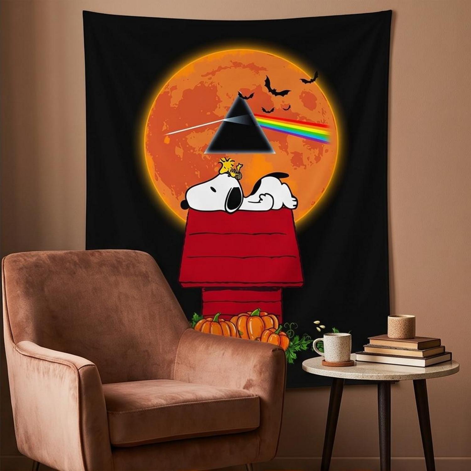 Pink Floyd Tapestry - Snoopy and Woodstock Dark Side Of The Moon ...