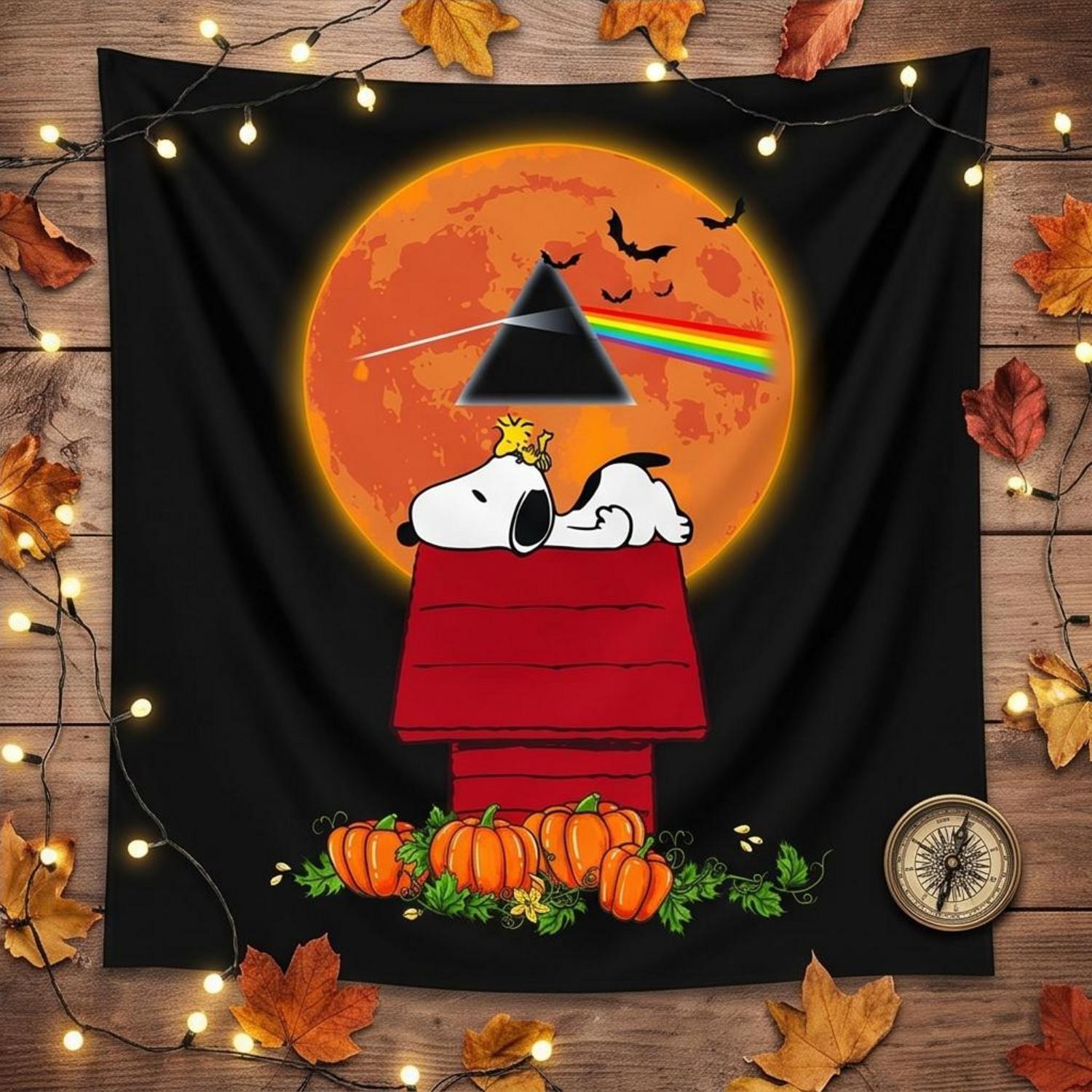 Pink Floyd Tapestry - Snoopy and Woodstock Dark Side Of The Moon ...