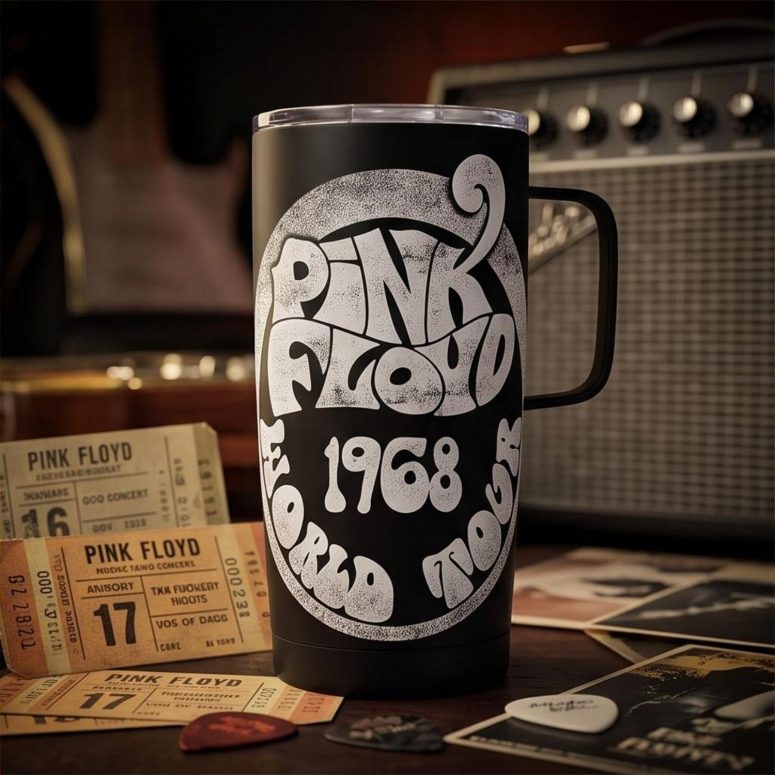 Pink Floyd Tumbler - 1968 World Tour Rock Circle Pink Floyd Tumbler - 1968 World Tour Rock Circle