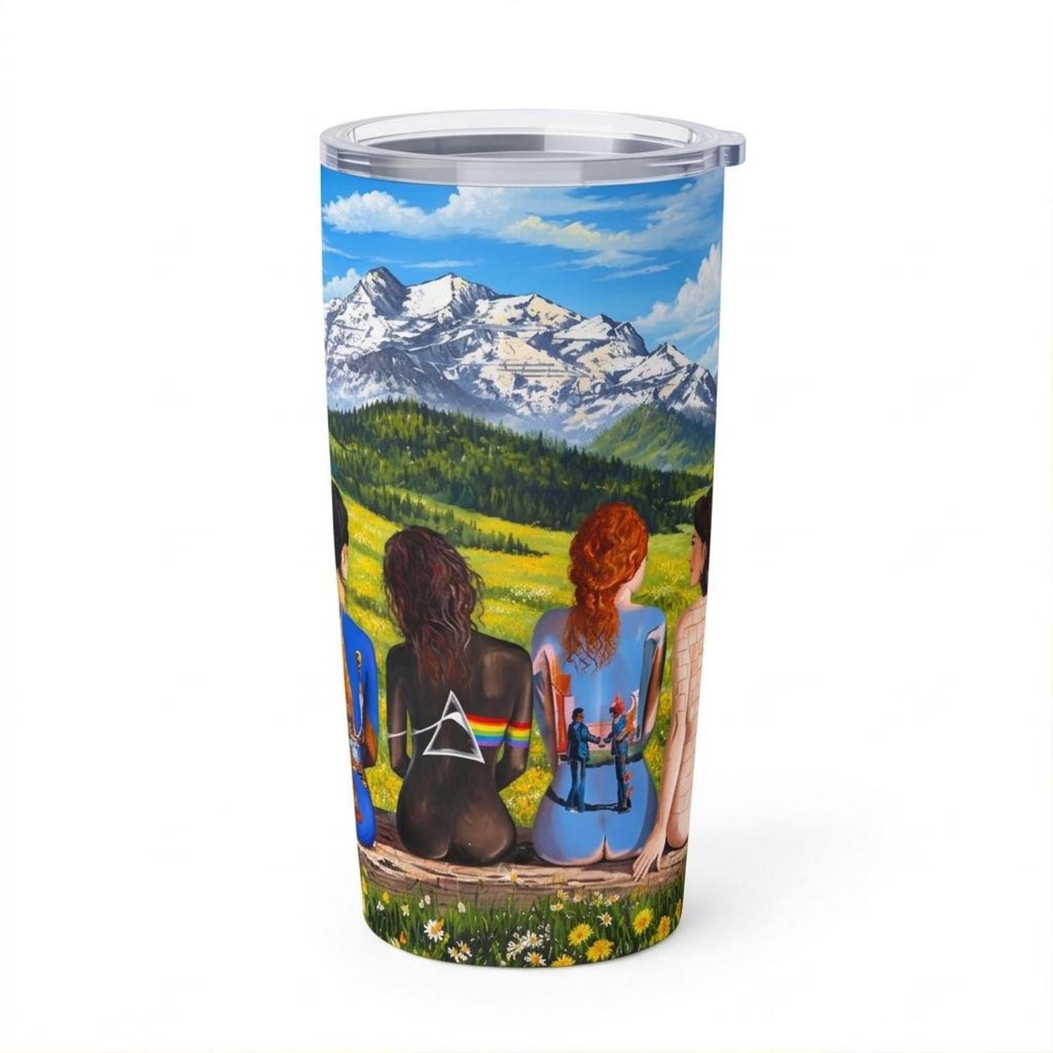 Pink Floyd Tumbler - Back Art in the Valley Pink Floyd Tumbler - Back Art in the Valley