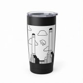 Pink Floyd Tumbler - Flying Pig Over Battersea Power Station Minimalism