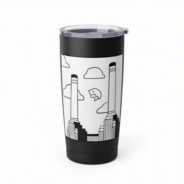 Pink Floyd Tumbler - Flying Pig Over Battersea Power Station Minimalism