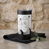 Pink Floyd Tumbler - Flying Pig Over Battersea Power Station Minimalism
