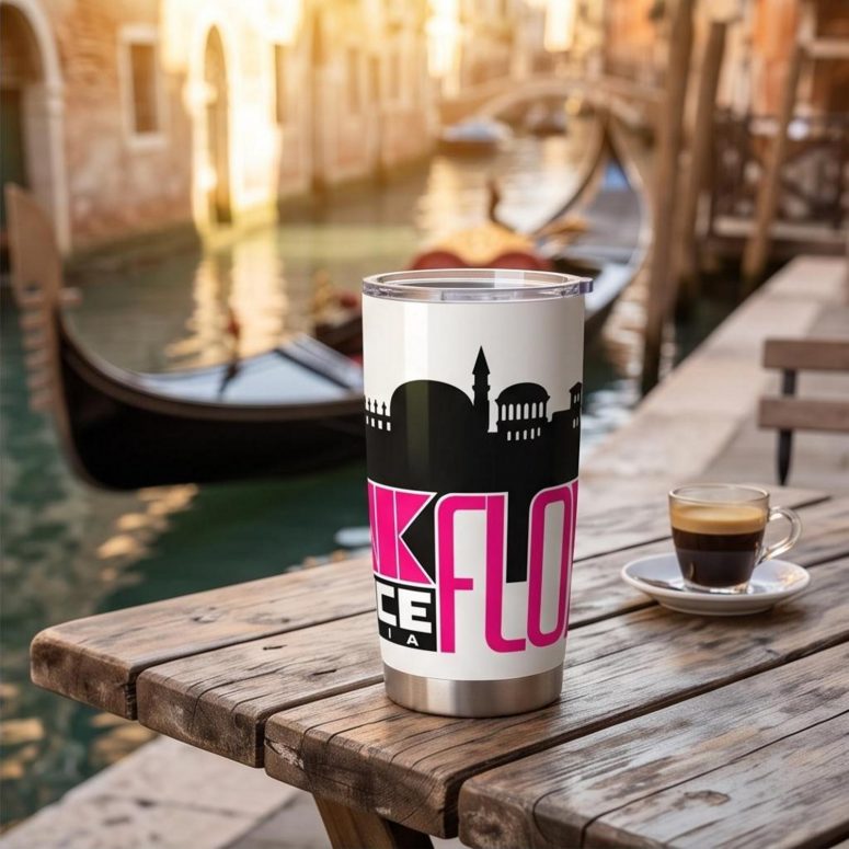 Pink Floyd Tumbler - Venice Italia 1965 Vintage