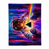 Pink Floyd Velveteen Plush Blanket - Astronaut First Encounter with DSOTM