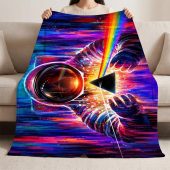 Pink Floyd Velveteen Plush Blanket - Astronaut First Encounter with DSOTM