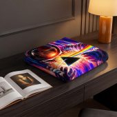 Pink Floyd Velveteen Plush Blanket - Astronaut First Encounter with DSOTM