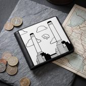 Pink Floyd Wallet - Flying Pig Over Battersea Power Station Minimalism