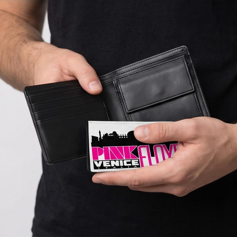 Pink Floyd Wallet - Venice Italia 1965 Vintage Pink Floyd Wallet - Venice Italia 1965 Vintage