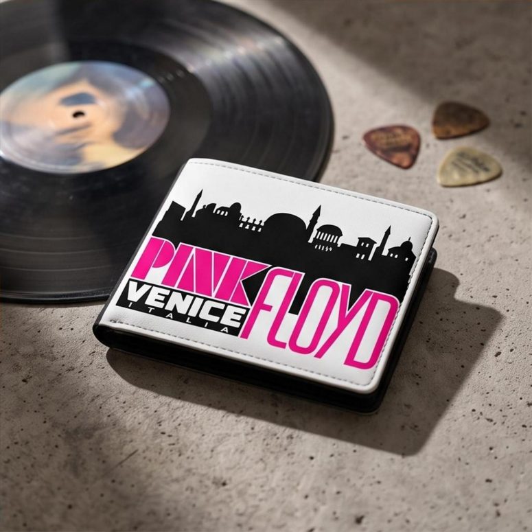 Pink Floyd Wallet - Venice Italia 1965 Vintage Pink Floyd Wallet - Venice Italia 1965 Vintage